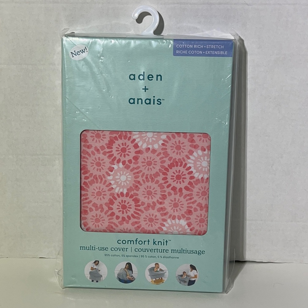 Aden + Anais Baby’s Pink Multi-Use Knit Cover